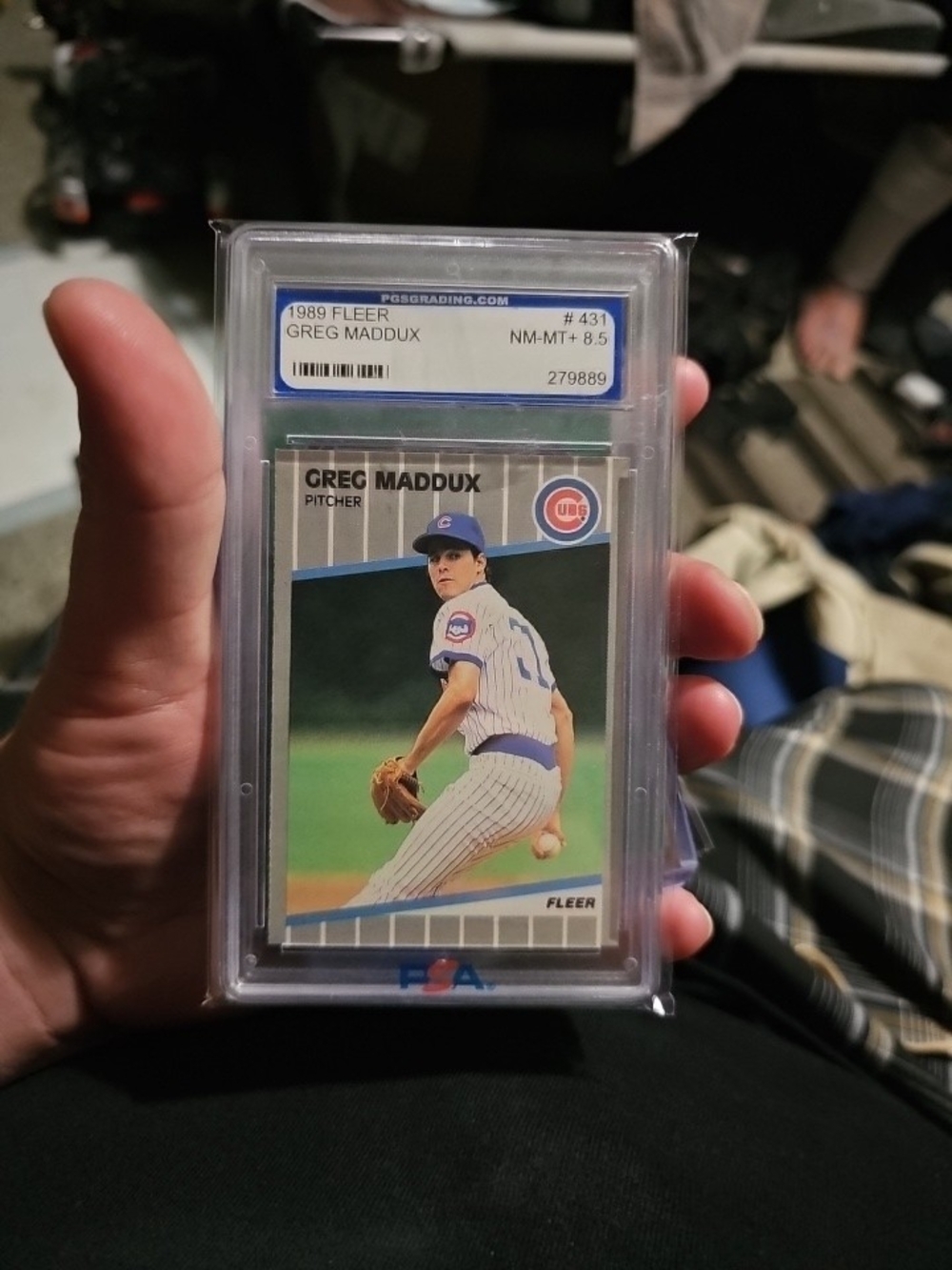 Fleer Baseball Trading Card - Graded Collector Card (Blue, White)